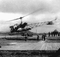 Vrtuln�k Bell H-13 Siuox se stal symbolem jednotek MASH.